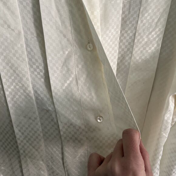 San Andre Vintage Button Up Blouse Small Castle Edwardian Pirate Bishop Sleeve - Picture 8 of 12